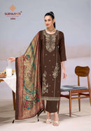 Suryajyoti Zaira Vol 3 Premium Jam Satin Embroidery Work Suit Set