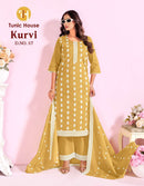 Tunic House Kurvi Premium Cotton Schiffli Embroidered Suit Set