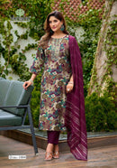 Vaniska Fiona Premium Straight Style Kurta Pant Dupatta Set