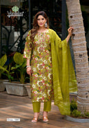 Vaniska Fiona Premium Straight Style Kurta Pant Dupatta Set