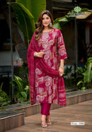 Vaniska Fiona Premium Straight Style Kurta Pant Dupatta Set