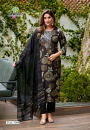 Vaniska Fiona Premium Straight Style Kurta Pant Dupatta Set