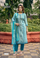 Vansika Simmer Vol 1 Premium Silk Straight Kurti Pant Set