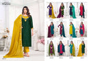 Vishnu Impex Mahika Vichitra Silk Sequence Embroidery Designer Salwar Suit
