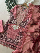 Pink Neckline Emboridered Worked Pakistani Suits