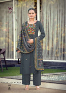 Woodee Rutavi Fancy Rayon  Embroidered Kurti Set