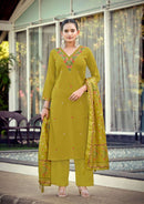 Woodee Rutavi Fancy Rayon  Embroidered Kurti Set