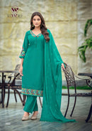 Woodee Tanisha Vol 2 Designer Viscose Embroidered Kurti Set