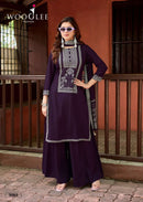 Wooglee Maharani Designer Rayon Embroidered Salwar Suit