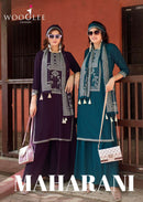 Wooglee Maharani Designer Rayon Embroidered Salwar Suit