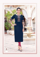 Wooglee Salonee Vol 8 Premium Rayon Embroidered Designer Kurti