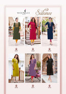 Wooglee Salonee Vol 8 Premium Rayon Embroidered Designer Kurti