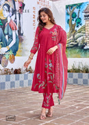 Wooglee Varnika Chanderi Silk Designer Anarkali Gown