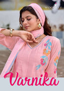 Wooglee Varnika Chanderi Silk Designer Anarkali Gown