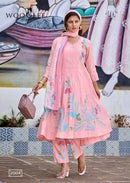 Wooglee Varnika Chanderi Silk Designer Anarkali Gown