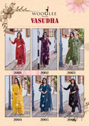 Wooglee Vasudha Premium Rayon Designer Organza Kurti Set
