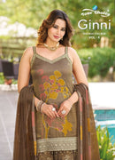 Your Choice Ginni Vol 6 Heavy Designer Sharara Suit For Wedding Wear