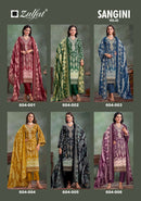 Zulfat Designer Sangini Vol 3 Jam Cotton Embroidered Suit